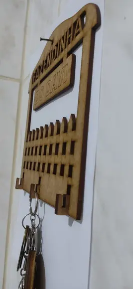 PORTA CHAVES FAZENDINHA COM NOME * GRAVAÇÃO GRÁTIS*
