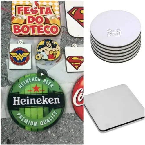 Porta copo em mdf para sublimação