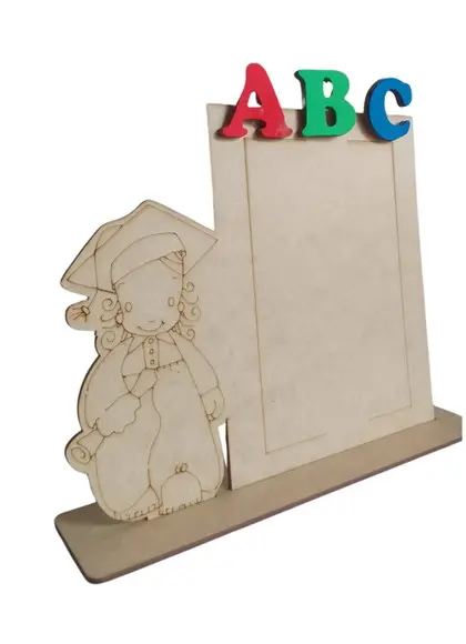 Porta Retrato 10x7 Abc Formatura Infantil