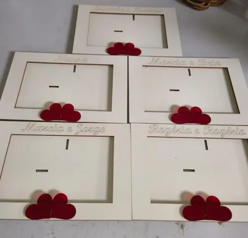 Porta Retrato 2 Corações.amor