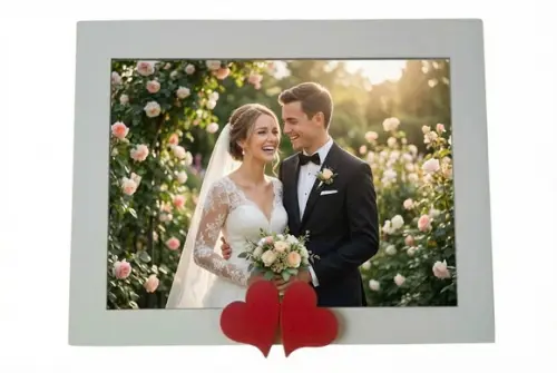 Porta Retrato 2 Corações.amor