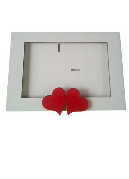 Porta Retrato 2 Corações.amor