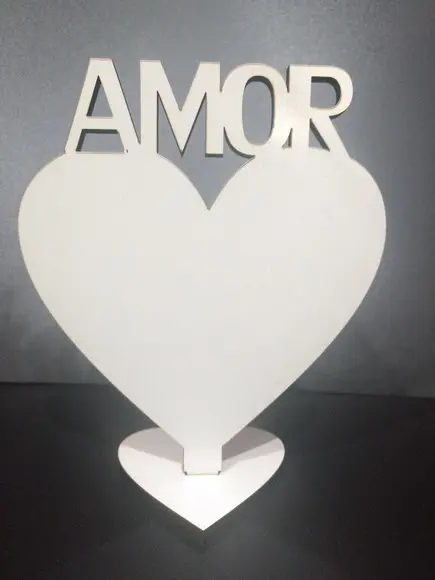 Porta Retrato Amor Coração para sublimação