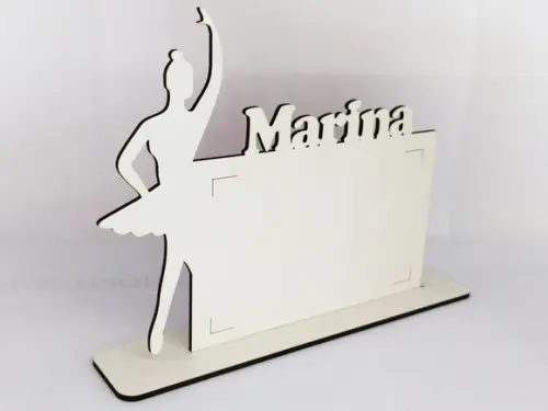 Porta Retrato Bailarina Branca para Lembrancinha Festas