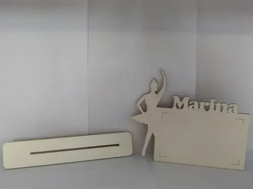 Porta Retrato Bailarina Branca para Lembrancinha Festas