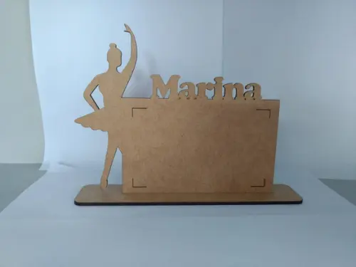 Porta Retrato Bailarina com Nome para Lembrancinha Festas