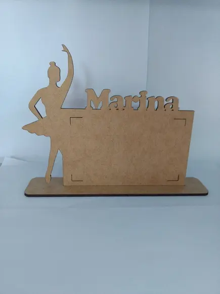 Porta Retrato Bailarina com Nome para Lembrancinha Festas