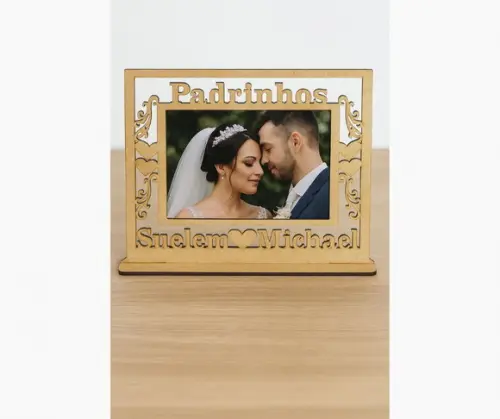 Porta Retrato Casamento Padrinhos Brinde Lembrancinha