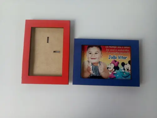Porta Retrato Colorido mdf