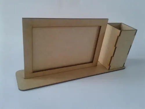 Porta Retrato com Porta Lápis mdf