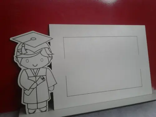 Porta Retrato Formatura (abc) Branco MDF