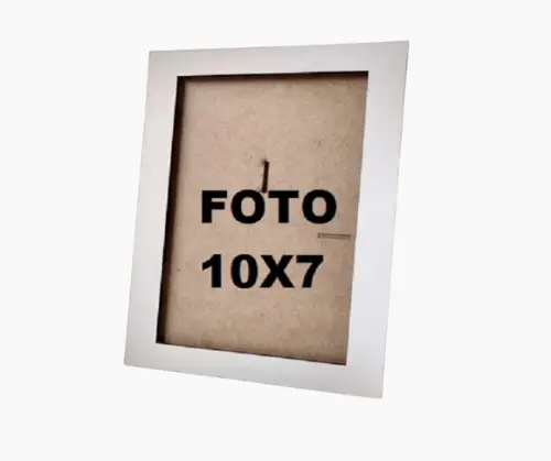 Porta Retrato Foto 7x10 mdf Branco