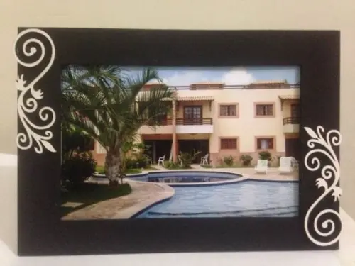 Porta Retrato Luxo Preto.