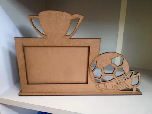 Porta Retrato Futebol mdf Cru