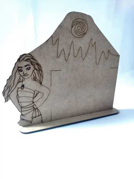 Porta Retrato Moana em mdf para Lembrancinha de Anivsersário