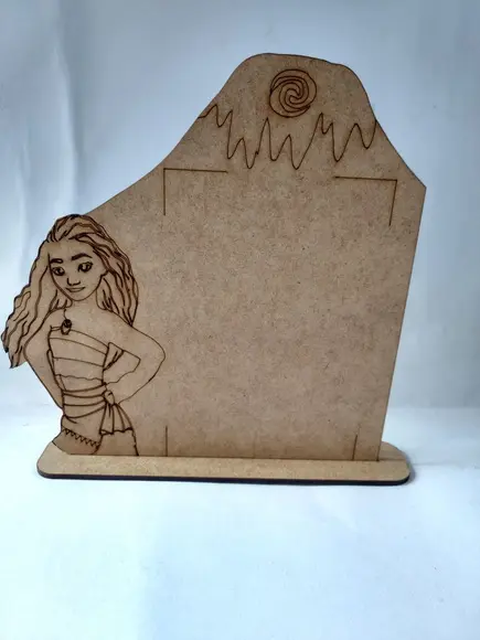 Porta Retrato Moana em mdf para Lembrancinha de Anivsersário