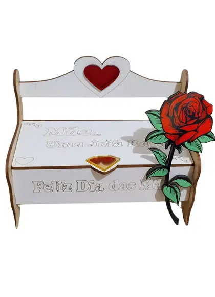 Porta-joias Banquinho Dia das Mães