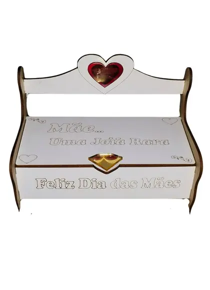 Porta-joias Banquinho Dia das Mães