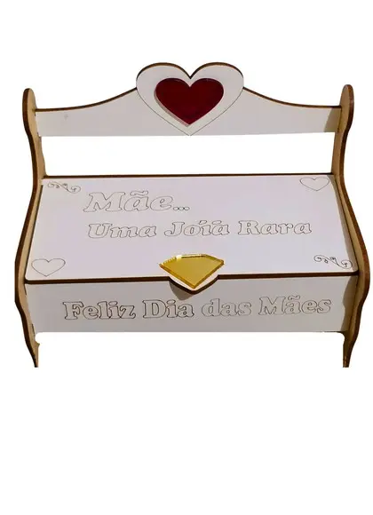 Porta-joias Banquinho Dia das Mães