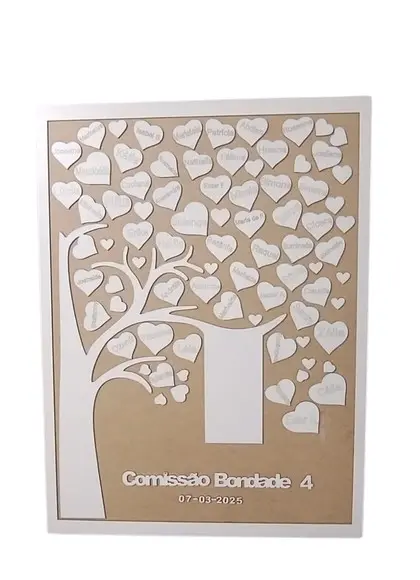 Quadro de Assinaturas mdf 75cm