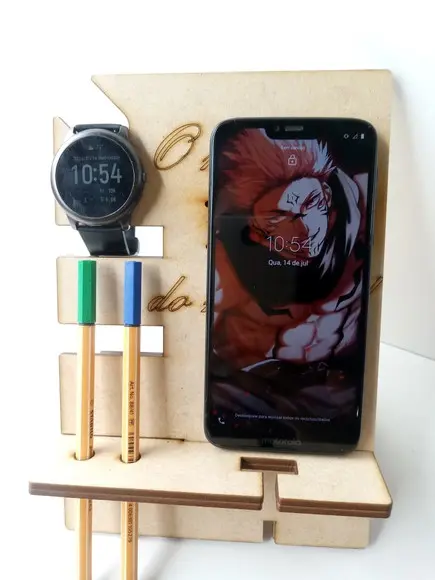 Suporte mdf para Celular Dia dos Pais