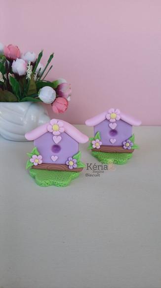 Apliques Jardim Encantado em Biscuit