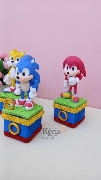 Caixinha Sonic, Knuckles e Tails em Biscuit