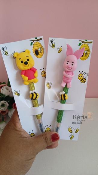 Caneta Ursinho Pooh em Biscuit