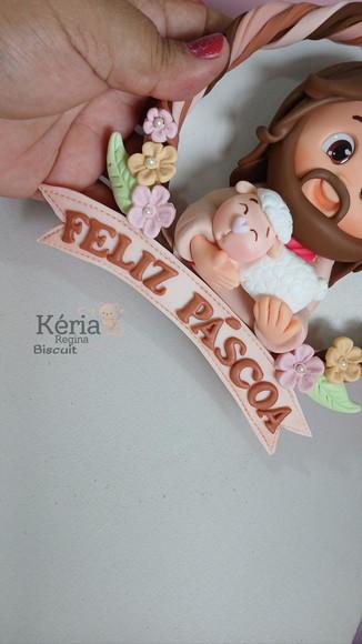 Guirlanda de Páscoa, Jesus de Biscuit