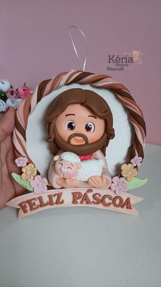 Guirlanda de Páscoa, Jesus de Biscuit