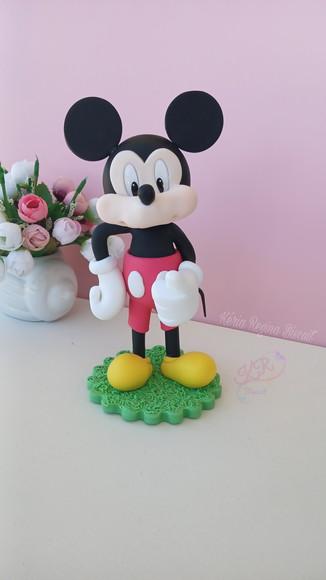 Mickey 17cm em Biscuit, Peça Decorativa