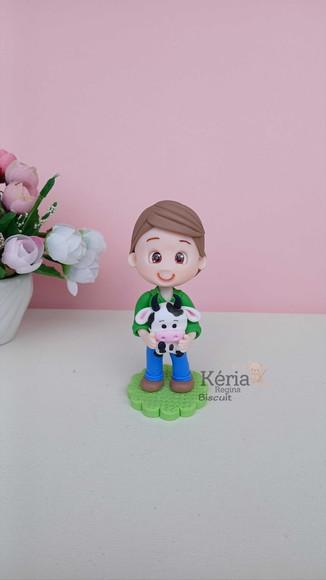 Menino da Fazendinha em Biscuit
