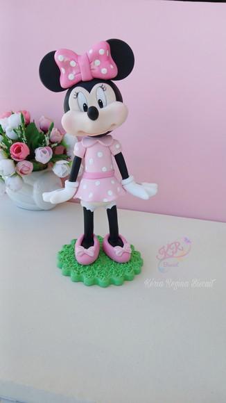 Minnie Peça Decorativa em Biscuit