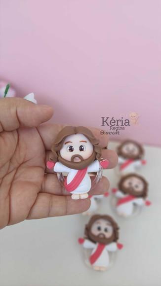 Porta Guardanapo para Mesa Posta Jesus em Biscuit