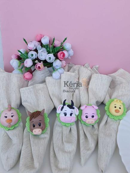 Porta Guardanapo Rostinhos da Fazendinha