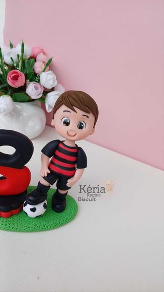 Topo de Bolo Personalizado Jogador em Biscuit