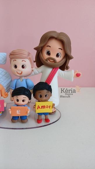 Topo Personalizado 3 Palavrinhas de Biscuit