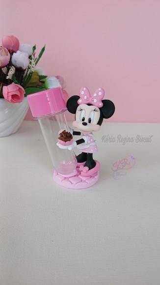 Tubete Minnie Confeiteira em Biscuit