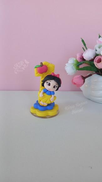Vela Branca de Neve em Biscuit