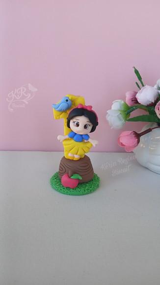 Vela Branca de Neve em Biscuit