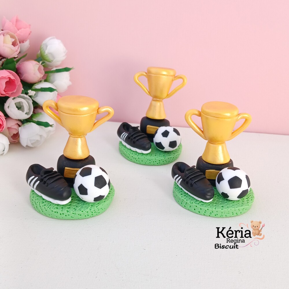 Apliques para Lembrancinha Futebol de Biscuit