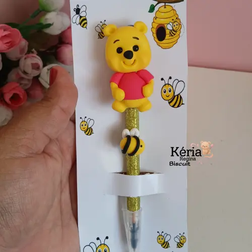 Caneta Ursinho Pooh em Biscuit