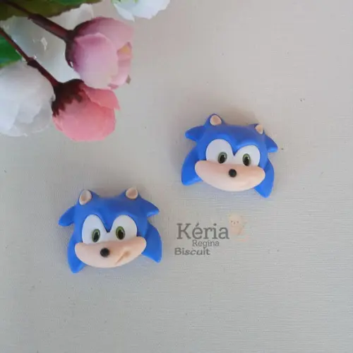 Aplique Rostinho Sonic Biscuit
