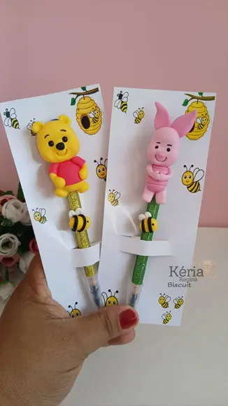 Caneta Ursinho Pooh em Biscuit