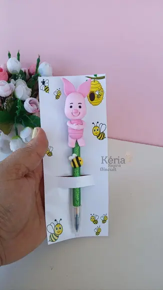 Caneta Ursinho Pooh em Biscuit