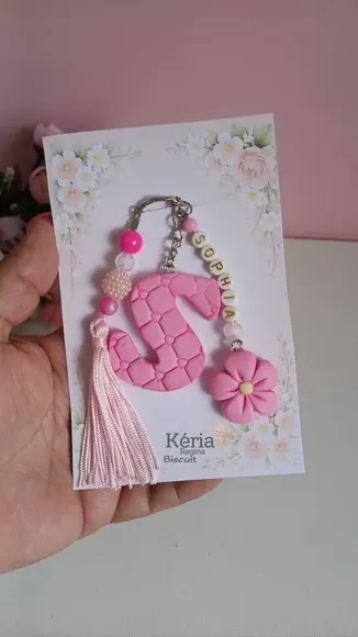 Chaveiro Personalizado em Biscuit