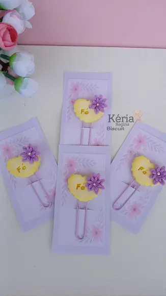 Clips em Biscuit Fé e Gratidão