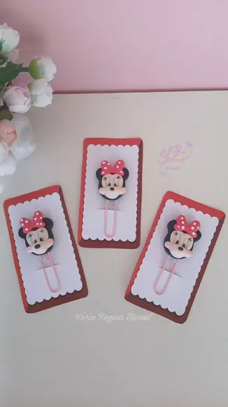 Clips Minnie em Biscuit