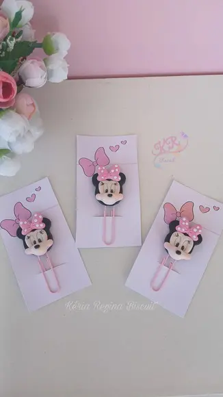 Clips Minnie em Biscuit