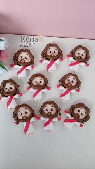 Imã Páscoa Cristã Jesus em Biscuit